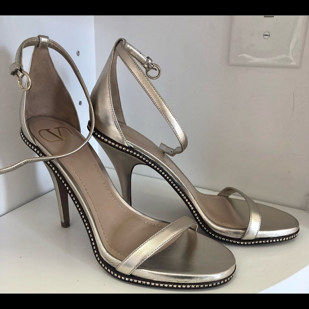 Valentino Garavani silver heels